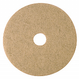 Ultra High-Speed Natural Blend Floor Burnishing Pads 3500, 24" Diameter, Tan, 5/Carton (19012)