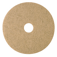 Ultra High-Speed Natural Blend Floor Burnishing Pads 3500, 19" Diameter, Tan, 5/Carton (19007)