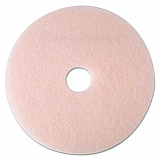 Ultra High-Speed Eraser Floor Burnishing Pad 3600, 17" Diameter, Pink, 5/Carton (25855)