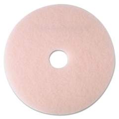 3M Ultra High-Speed Eraser Floor Burnishing Pad 3600, 17" Diameter, Pink, 5/carton (25855)