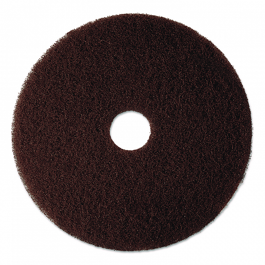 Low-Speed High Productivity Floor Pads 7100, 12" Diameter, Brown, 5/Carton (08440)