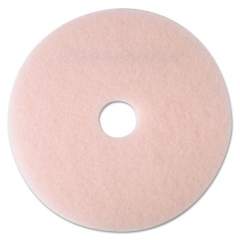 3M Ultra High-Speed Eraser Floor Burnishing Pad 3600, 21" Diameter, Pink, 5/carton (25859)
