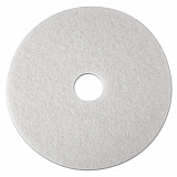 Low-Speed Super Polishing Floor Pads 4100, 24" Diameter, White, 5/Carton (08488)