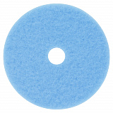 Hi-Performance Burnish Pad 3050, 17" Diameter, Sky Blue, 5/Carton (59826)
