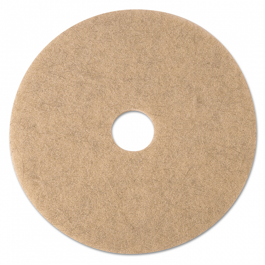 Ultra High-Speed Natural Blend Floor Burnishing Pads 3500, 21" Diameter, Tan, 5/Carton (19009)