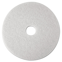 Low-Speed Super Polishing Floor Pads 4100, 27" Diameter, White, 5/Carton (20313)