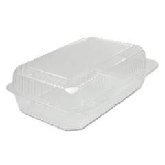 Dart Staylock Clear Hinged Container, Oblong, 9 2/5x6 4/5x3 1/10, 125/bag, 2/ct (C40UT1)