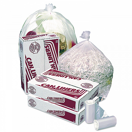 High-Density Coreless Mini-Roll Can Liners, 30 gal, 10 mic, 30