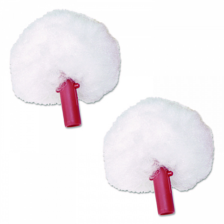 ErgoToilet Bowl Brush Replacement Swab Head, White, 2/Pack (BSRHR)