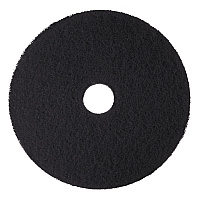 Low-Speed High Productivity Floor Pads 7300, 18" Diameter, Black, 5/Carton (08276)