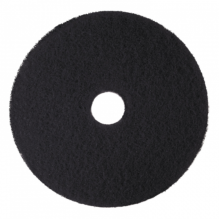 Low-Speed High Productivity Floor Pads 7300, 18" Diameter, Black, 5/Carton (08276)