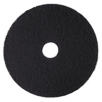 Low-Speed High Productivity Floor Pads 7300, 21" Diameter, Black, 5/Carton (08279)