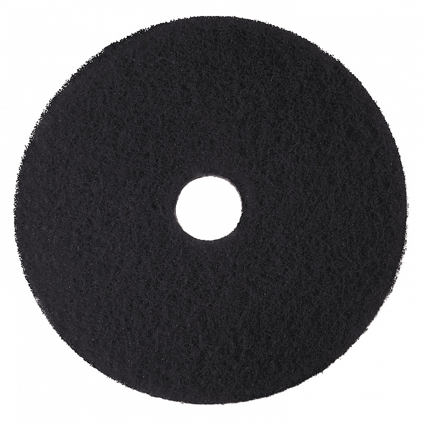Low-Speed High Productivity Floor Pads 7300, 21" Diameter, Black, 5/Carton (08279)