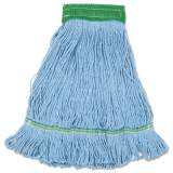 Boardwalk Mop, Cotton, Looped End, Wide Band, Blue, 12/carton (LM30310M)