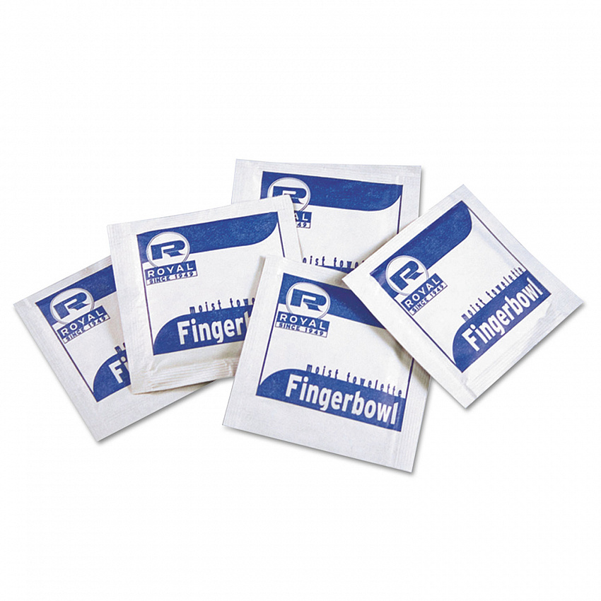 Moist Towelettes, Individually Wrapped, 4 x 6, Lemon Scent, White, 1,000/Carton (RF1MB)