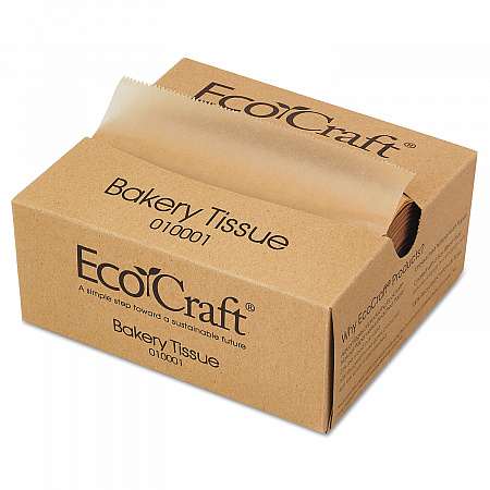 EcoCraft Interfolded Dry Wax Deli Sheets, 6 x 10.75, Natural, 1,000/Box, 10 Boxes/Carton (010001)
