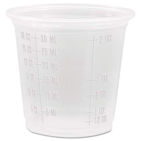 Dart Conex Complements Portion/Medicine Cups, 1.25 oz, Translucent, Graduated, 125/Bag, 20 Bags/Carton (125PCG)