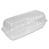 Dart Showtime Clear Hinged Containers, Hoagie Container, 29.9 oz, 5.1 x 9.9 x 3.5, Clear 100/Bag 2 Bags/Carton (C99HT1)
