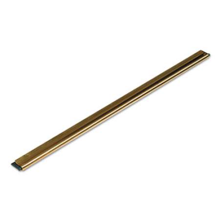 Unger Golden Clip Brass Channel with Black Rubber Blade and Clip, 18 Inches, Straight (GC450)
