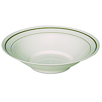 Masterpiece Plastic Bowls, 10 oz, Ivory/Gold, 10/Pack, 15 Packs/Carton (MPBWL10IPREM)