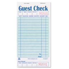 AmerCareRoyal Guest Check Book, 3.5 x 6.7, 1/Page, 50/Book, 50 Books/Carton (GC36321)