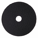 Low-Speed High Productivity Floor Pads 7300, 15" Diameter, Black, 5/Carton (08273)