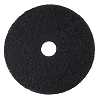 Low-Speed High Productivity Floor Pads 7300, 15" Diameter, Black, 5/Carton (08273)