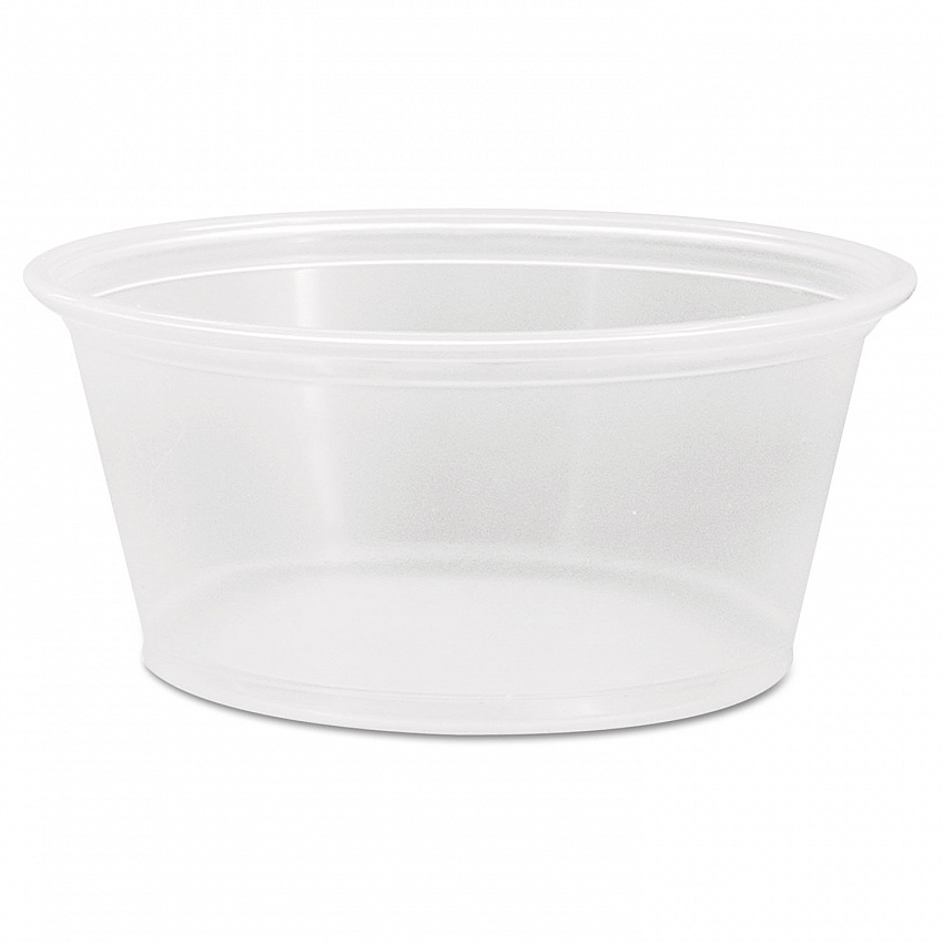Conex Complements Portion/Medicine Cups, 3.25 oz, Plastic, Clear, 125/Bag, 20 Bags/Carton (325PC)