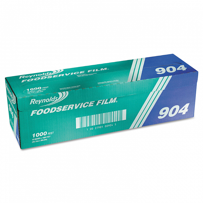 PVC Film Roll with Cutter Box, 18" x 1,000 ft (904)