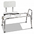 Heavy-Duty Sliding Transfer Bench with Cut-Out Seat, 19w x 15d x 19 to 23h, 400 lbs Capacity (52217341900)