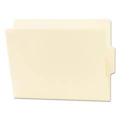 Smead Heavyweight Manila End Tab Folders, 9" Front, 1/3-Cut Tabs, Center Position, Letter Size, 100/Box (24136)