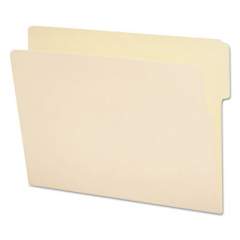 Smead Heavyweight Manila End Tab Folders, 9" Front, 1/3-Cut Tabs, Top Position, Letter Size, 100/Box (24135)