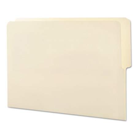 Smead Heavyweight Manila End Tab Folders, 9" Front, 1/2-Cut Tabs, Top Position, Letter Size, 100/Box (24127)