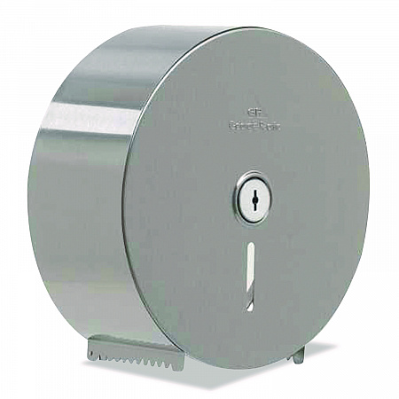 Stainless Steel Jumbo Roll Tissue Dispenser, 10.75 x 4.44 x 10.75, Stainless Steel (59448)