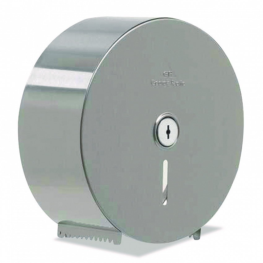 Stainless Steel Jumbo Roll Tissue Dispenser, 10.75 x 4.44 x 10.75, Stainless Steel (59448)