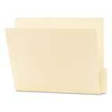Smead Heavyweight Manila End Tab Folders, 9" Front, 1/3-Cut Tabs, Bottom Position, Letter Size, 100/Box (24137)
