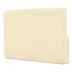 Smead Heavyweight Manila End Tab Folders, 9" Front, 1/2-Cut Tabs, Bottom Position, Letter Size, 100/Box (24128)