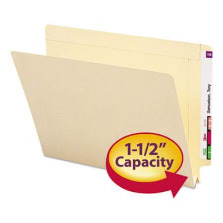 Reinforced Straight-Cut Tab 27275 Legal Size 1-1/2 Expansion 50 per Box Manila Smead End Tab Heavyweight File Folder 