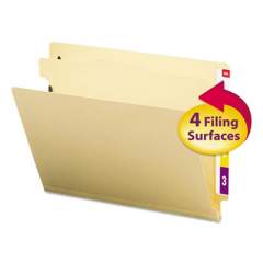 Smead Manila End Tab Classification Folders, 1 Divider, Letter Size, Manila, 10/Box (26825)