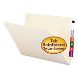 Smead Heavyweight Manila End Tab Folders, 9.5" Front, Straight Tab, Legal Size, 100/Box (27110)