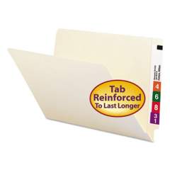 Smead Heavyweight Manila End Tab Folders, 9.5" Front, Straight Tab, Legal Size, 100/Box (27110)