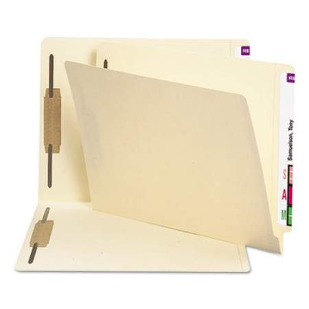 Smead Manila End Tab 2-Fastener Folders with Reinforced Tabs, 0.75" Expansion, Straight Tab, Letter Size, 11 pt. Manila, 250/Box (34125)