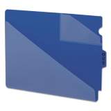 Smead End Tab Poly Out Guides, Two-Pocket Style, 1/3-Cut End Tab, Out, 8.5 x 11, Blue, 50/Box (61961)