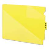 Smead End Tab Poly Out Guides, Two-Pocket Style, 1/3-Cut End Tab, Out, 8.5 x 11, Yellow, 50/Box (61966)
