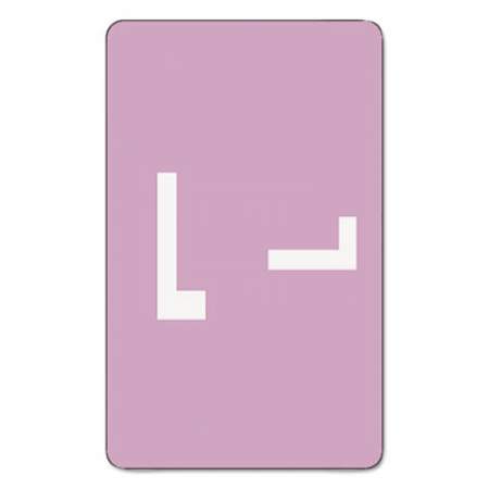 Smead AlphaZ Color-Coded Second Letter Alphabetical Labels, L, 1 x 1.63, Lavender, 10/Sheet, 10 Sheets/Pack (67182)