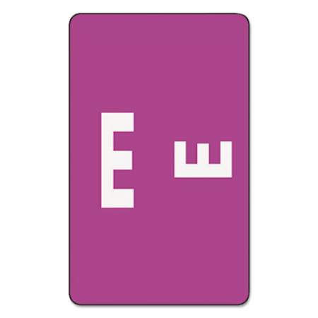 Smead AlphaZ Color-Coded Second Letter Alphabetical Labels, E, 1 x 1.63, Purple, 10/Sheet, 10 Sheets/Pack (67175)