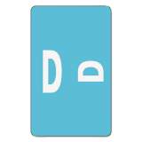 Smead AlphaZ Color-Coded Second Letter Alphabetical Labels, D, 1 x 1.63, Light Blue, 10/Sheet, 10 Sheets/Pack (67174)