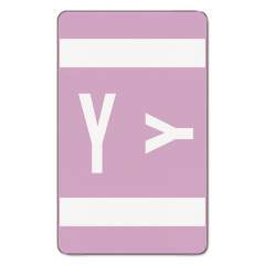 Smead AlphaZ Color-Coded Second Letter Alphabetical Labels, Y, 1 x 1.63, Lavender, 10/Sheet, 10 Sheets/Pack (67195)