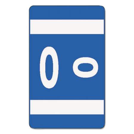 Smead AlphaZ Color-Coded Second Letter Alphabetical Labels, O, 1 x 1.63, Dark Blue, 10/Sheet, 10 Sheets/Pack (67185)