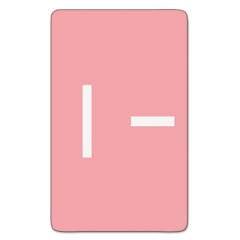 Smead AlphaZ Color-Coded Second Letter Alphabetical Labels, I, 1 x 1.63, Pink, 10/Sheet, 10 Sheets/Pack (67179)